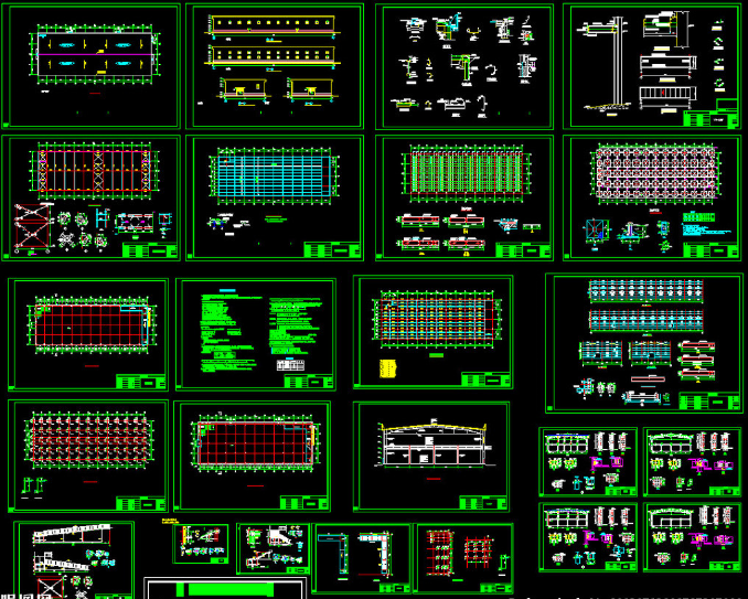宿州二层全钢结构超市图纸